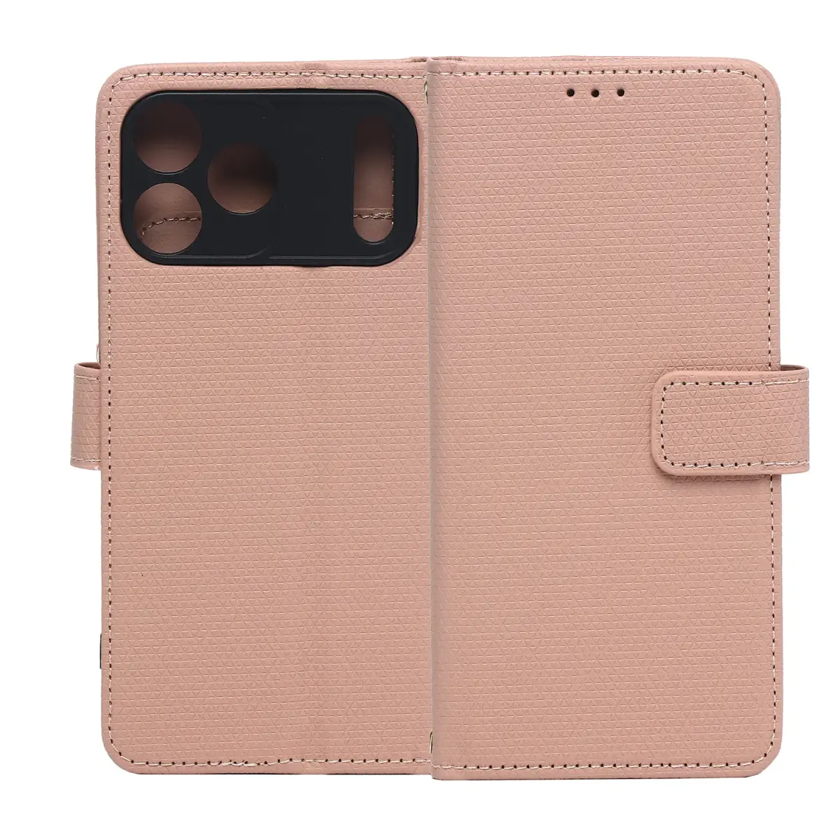 Smart Triangle grāmatveida maciņš telefonam iPhone 17 Pro Max | iPhone 18 Pro Max rozā