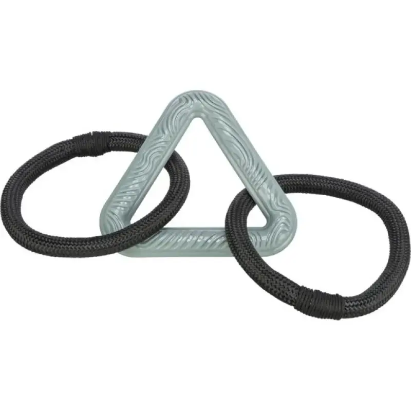 Rotaļlieta suņiem : Trixie CityStyle triangle with rope rings, TPR, 44 cm