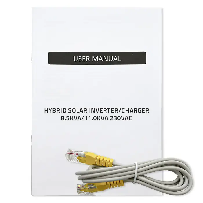 Qoltec Hybrid Solar Inverter Off-Grid 11000W | 160A | 48V| MPPT | BMS | AGM GEL LiFePO4 | Sinus | Wi-Fi option | Power factor 1.0