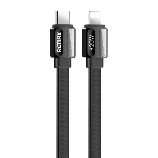 Cable USB-C-lightning Remax Platinum Pro, RC-C050, 20W (black)