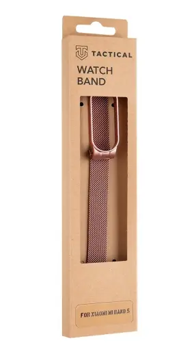 Tactical 662 Loop Magnetic Steel Band for Xiaomi Mi Band 5|6 Rose