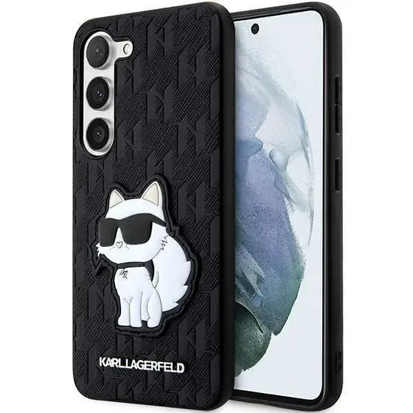 Karl Lagerfeld KLHCS23MSAKLHCPK S23+ S916 hardcase czarny|black Saffiano Monogram Choupette