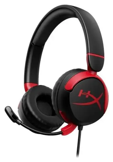 Wired headphones Jack 3,5 mm for children with microphone HyperX Cloud Mini Kids black