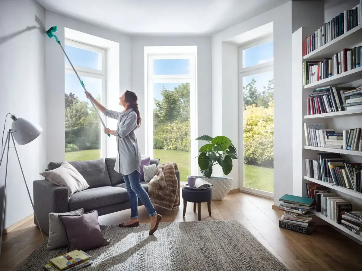 LEIFHEIT Putekļu birste ar teleskopisku kātu 140–220cm Dusty