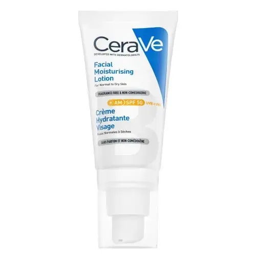 CeraVe Mitrinošs sejas losjons SPF50 52 ml