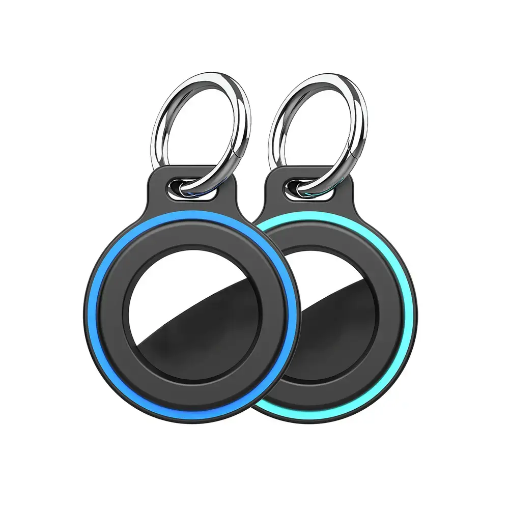 Hurtel Airtag case with spring buckle, set of 2 - black