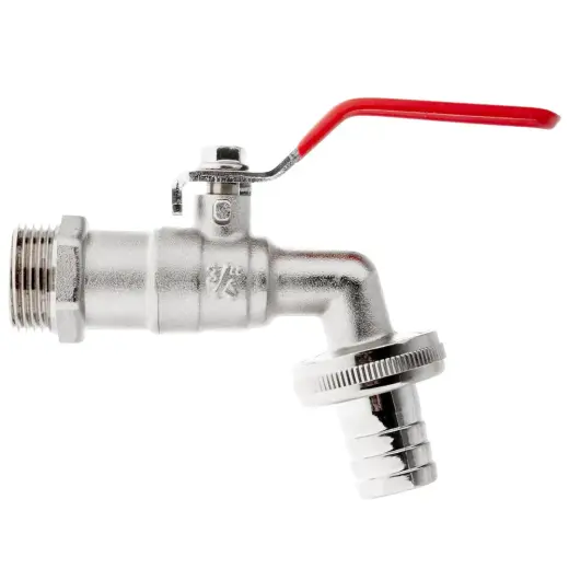 IBC komplekt – 3/4" kraan 3/4" väliskeermega + 3/4" voolikuotsik