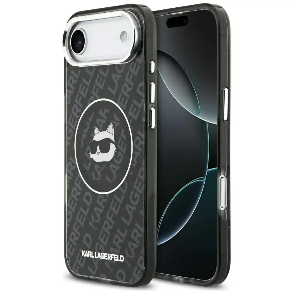 Karl Lagerfeld IML Choupette Head Logo MagSafe Case for iPhone Air Black