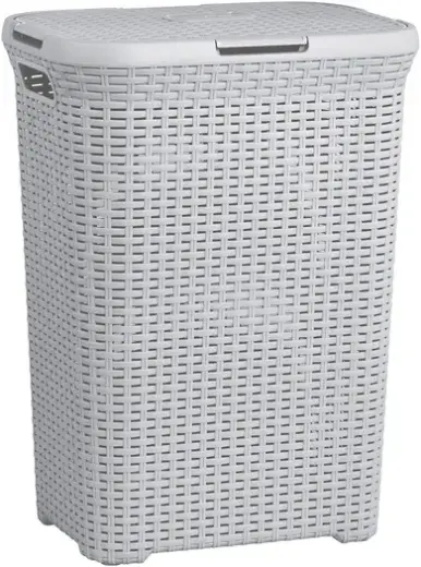Veļas kaste Style 60L 44,8x34,1x61,5cm gaiši pelēka