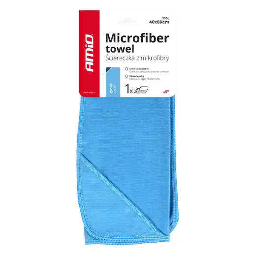 Microfiber windows polish cloth 40x60cm AMIO-03733