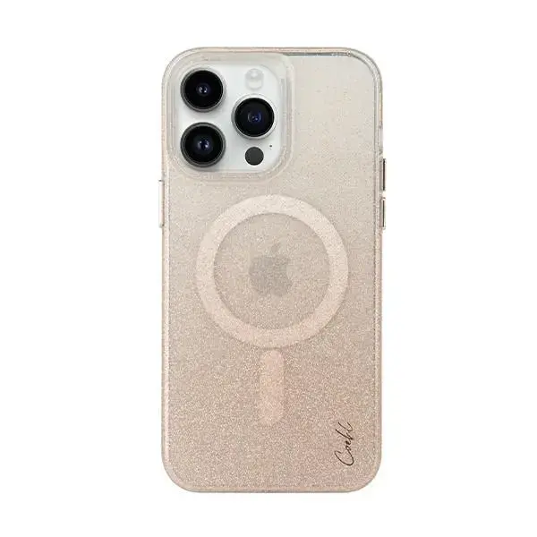UNIQ Coehl Lumino phone case for iPhone 14 Pro Max champagne gold