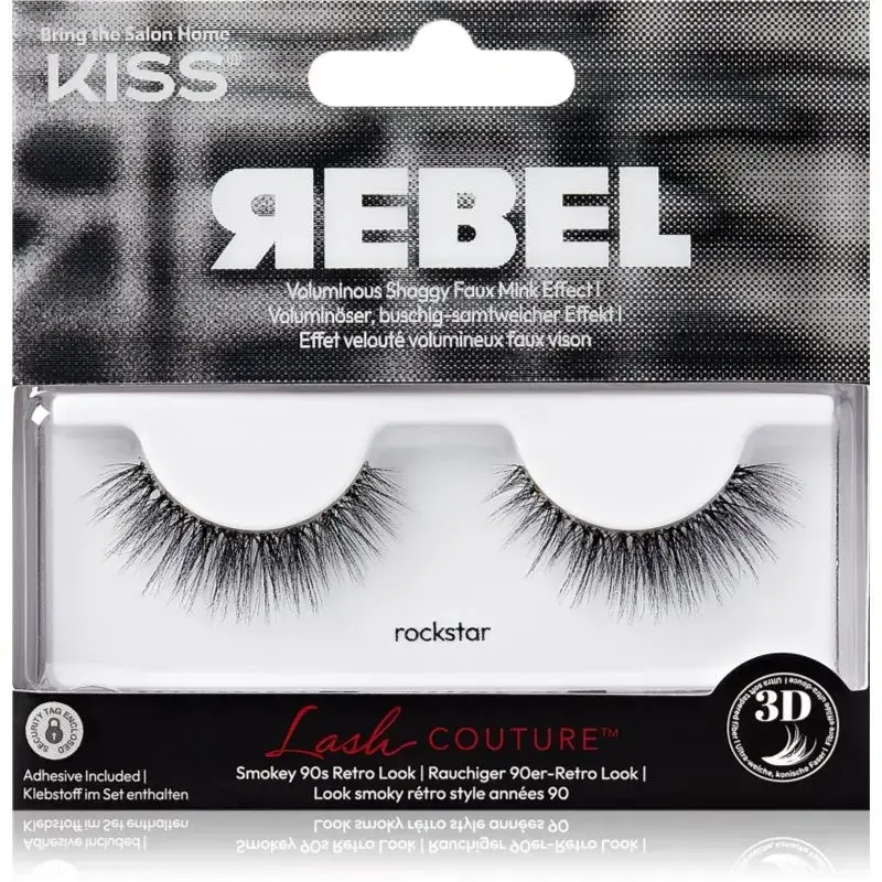 KISS Rebel False Eyelashes Rockstar 2 Pc