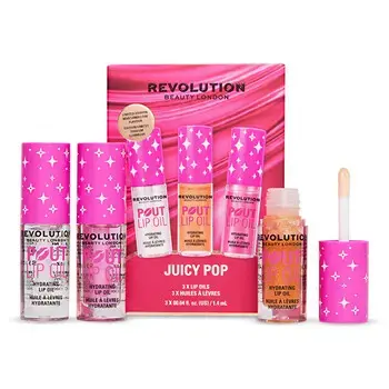 Makeup Revolution Juicy Pop Lip Trio - Dárková sada