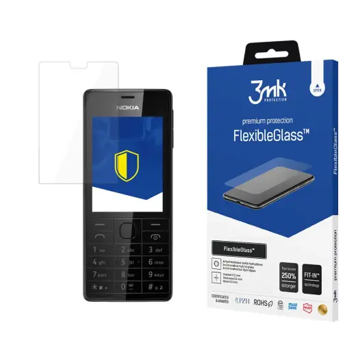 Nokia 515 Dual Sim - 3mk FlexibleGlass™ screen protector