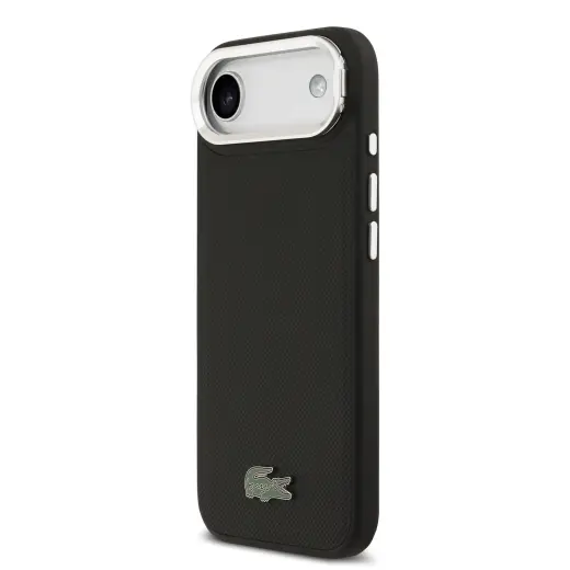Lacoste Iconic Petit Pique Camera Stand MagSafe чехол с подставкой и поддержкой MagSafe для телефона Apple iPhone 17 Air черный