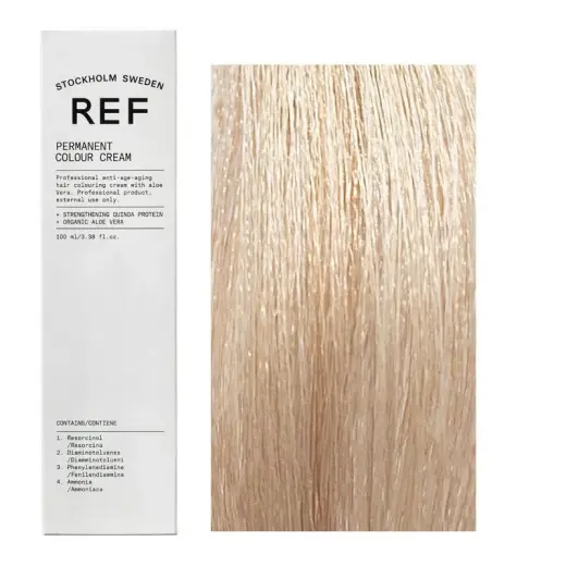 Ref Stockholm, Permanent Colour, Vegan, Permanent Hair Dye, 10.2 Extra Light Pearl Blonde, 100 ml