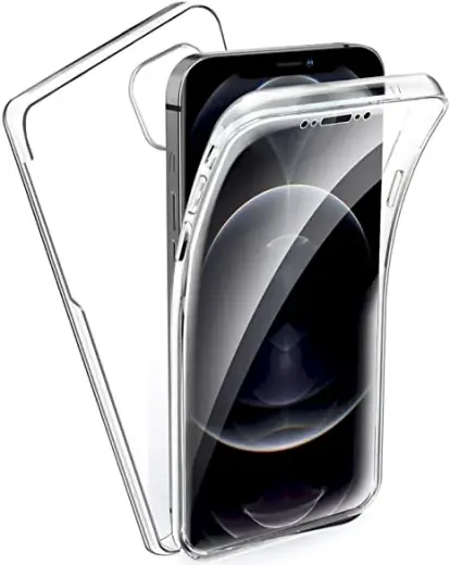 Fusion 360 defense protect silicone case for Apple iPhone 12 Pro Max transparent