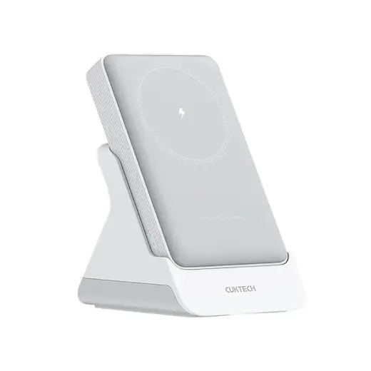 Внешний аккумулятор (powerbank) Cuktech WPB100N with Stand | 10 000 мА·ч | 20 Вт | MagSafe | белый