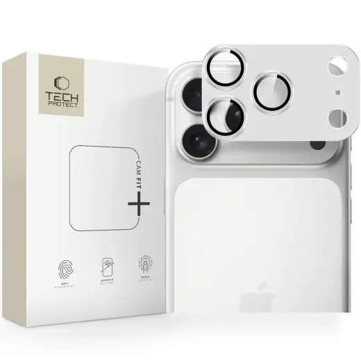 OSŁONA APARATU TECH-PROTECT CAMFULL FIT+ IPHONE 17 PRO SILVER