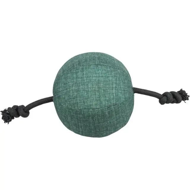 Rotaļlieta suņiem : Trixie CityStyle ball with rope, fabric|rope, recycled, ø 14 × 34 cm