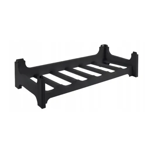 Vīna plaukts Rico 6 pudelēm 60x28x14 cm melns