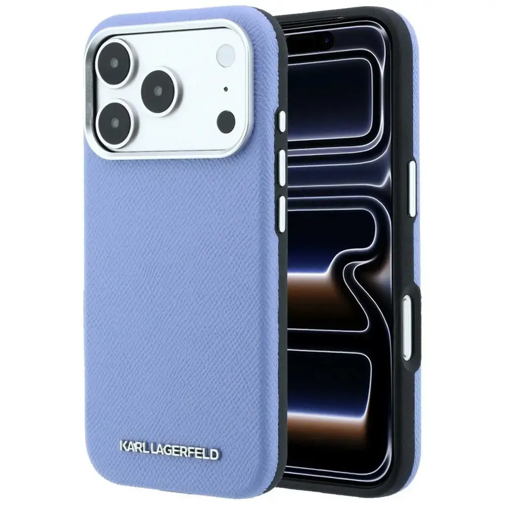 Karl Lagerfeld Grained Elongated Logo MagSafe