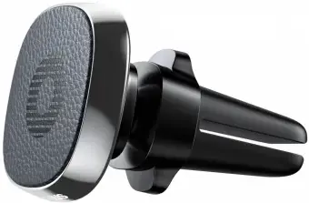 Baseus Privity Pro Vehicle Mount Magnetic Holder Bracket with Genuine Leather for Air Vent black (SUMQ-PR01)