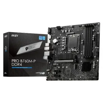 MSI Mainboard PRO B760M-P DDR4 - Micro ATX - Socket Intel 1700 - Intel B760