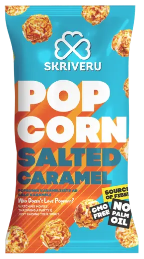 SKRĪVERU Caramelized popcorn with salted caramel, 80g