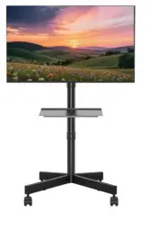 TV stiprinājums Gembird 32" - 55" TV floor stand with caster wheels