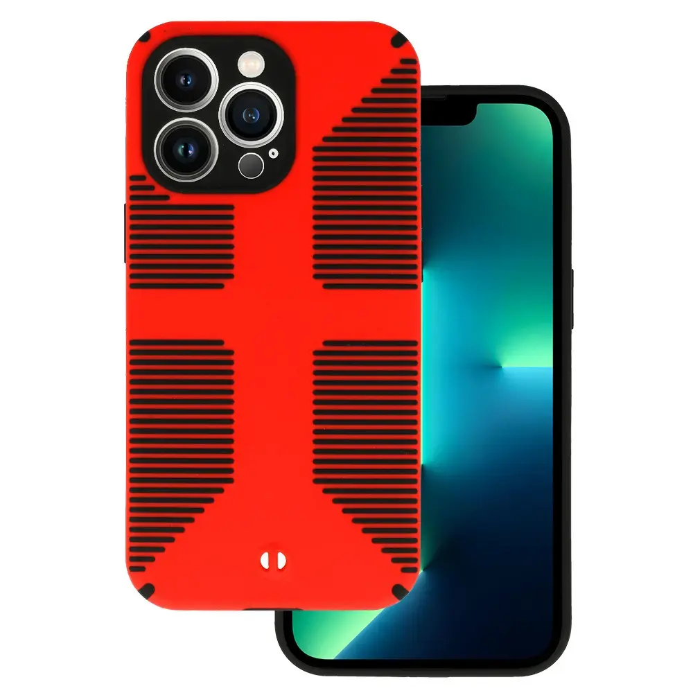 TEL PROTECT Grip maciņš telefonam iPhone 13 Pro Max sarkans
