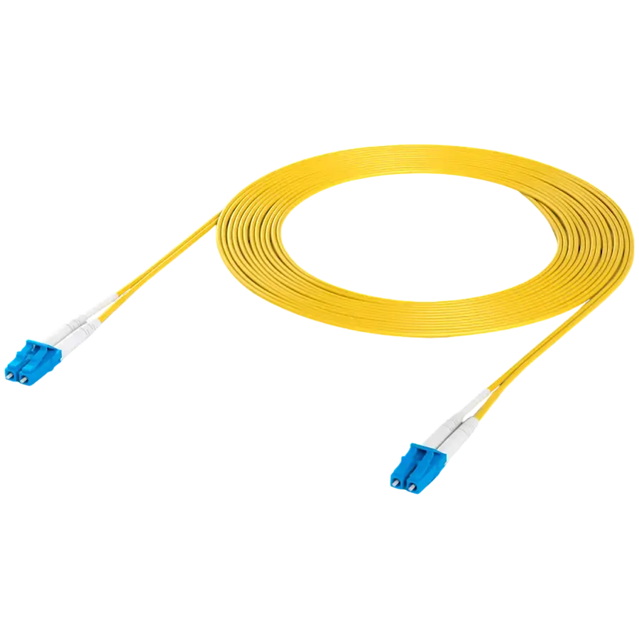 Ubiquiti UACC-OFC-S2-LULU-3M-50 OS2 Duplex LC UPC Fiber Patch Cable Lightweight fiber patch cable for up to 100G connections, 3m