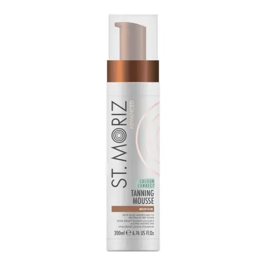 St. Moriz, Colour Correcting Tanning, Hydration, Self-Tanning Mousse, For Face, 200 ml