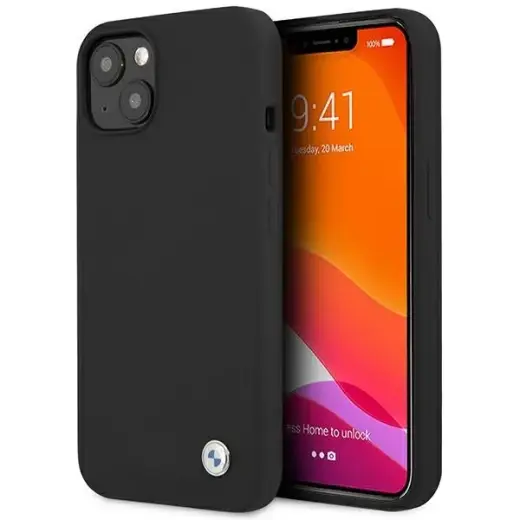 Etui BMW BMHCP13MSILBK iPhone 13 | 14 |  15 6.1" czarny|black hardcase Silicone Signature