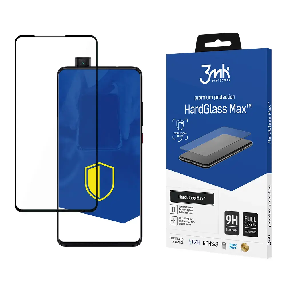 Xiaomi Mi 9T Pro Black - 3mk HardGlass Max™ screen protector