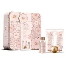 Luxury Bath (Creme brulee, Orange Blossom & Vanilla) Set - Body care gift set in a tin box.