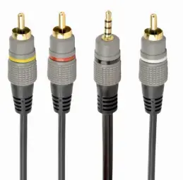 Gembird 3.5 mm 4-pin to RCA audio-video cable 1.5 m
