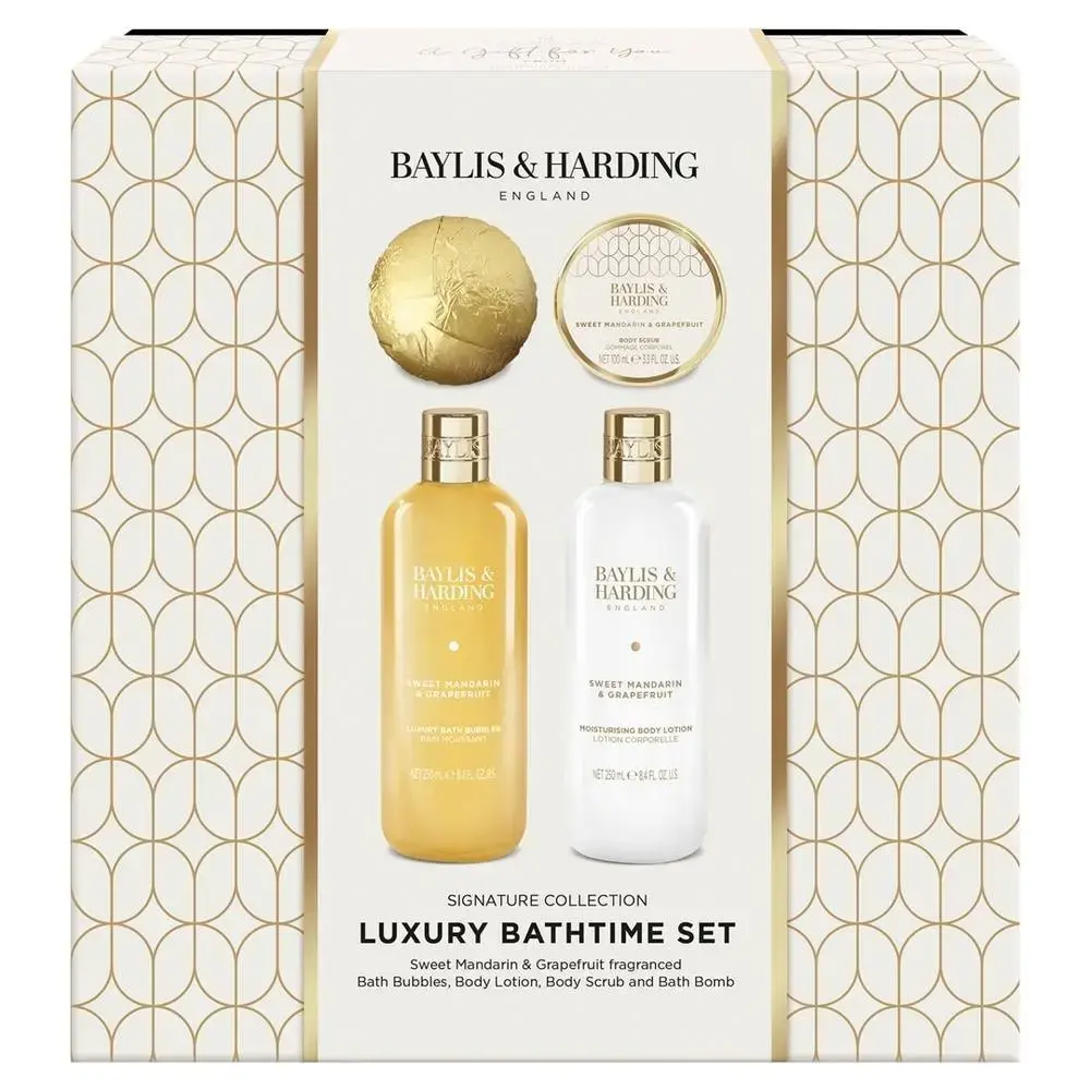 Baylis & Harding Sweet Mandarin & Grapefruit Indulgent Bathing Gift Set in Clear