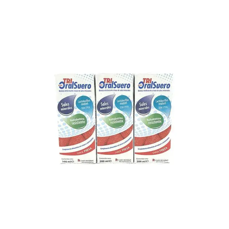 BIORAL Trioralsuero Strawberry Pack 3 Brick X 200ml