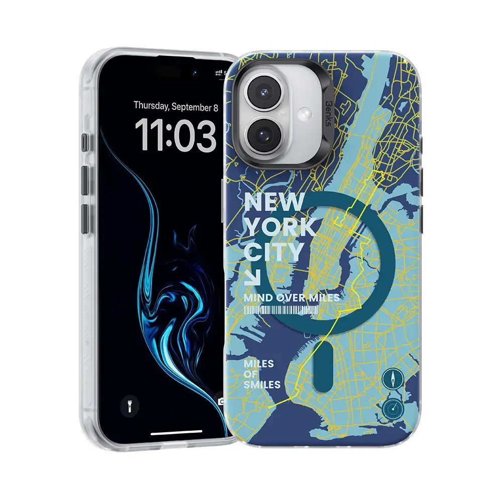 Benks Magnetic City New York Case for Iphone 16