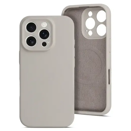 MagColor Pure telefono dėklas iPhone 16 Pro smėlio spalvos