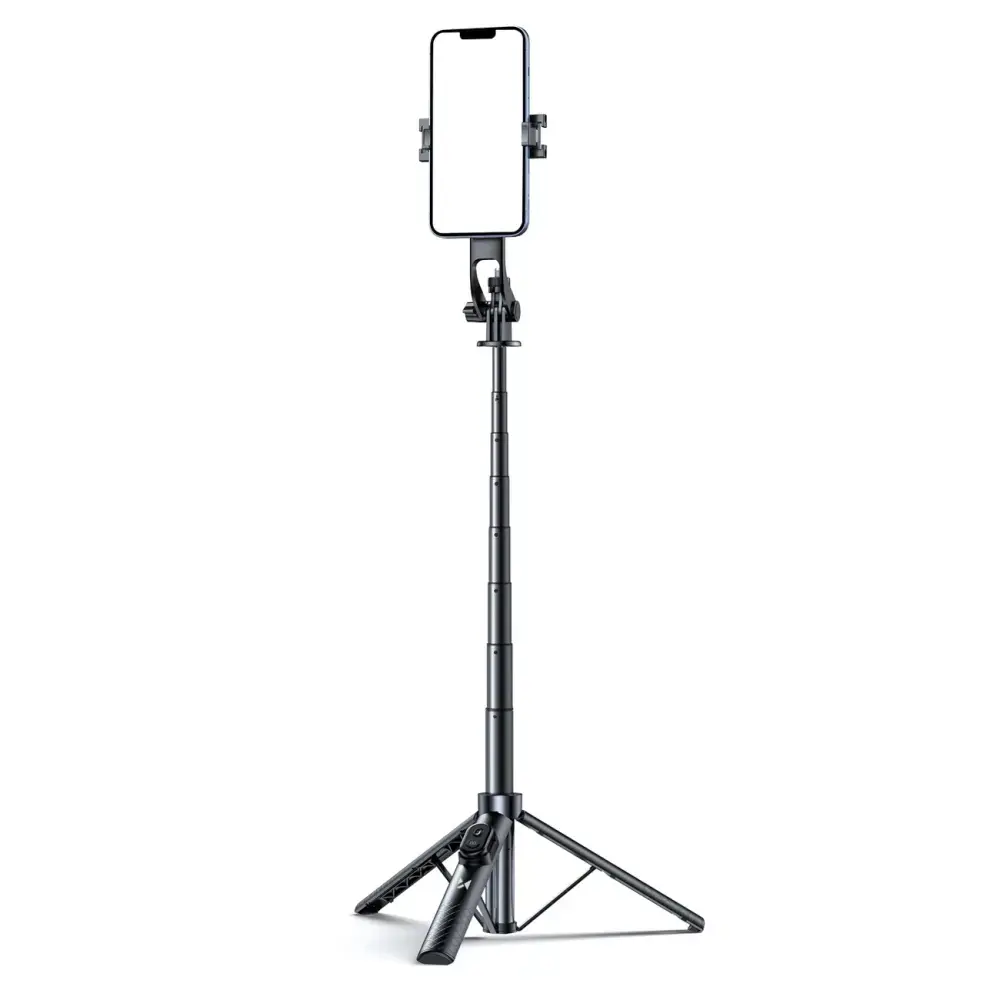 Wozinsky Selfie stick WC1Y30S telescopic tripod 1.3m with phone holder - black