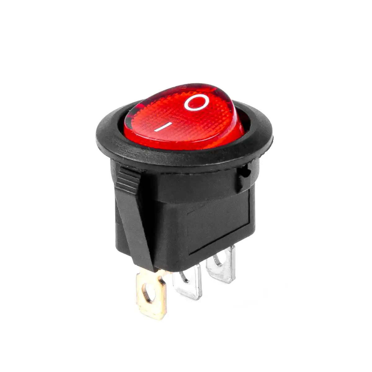Round switch with Red Light 12/24V max 20A ON/OFF