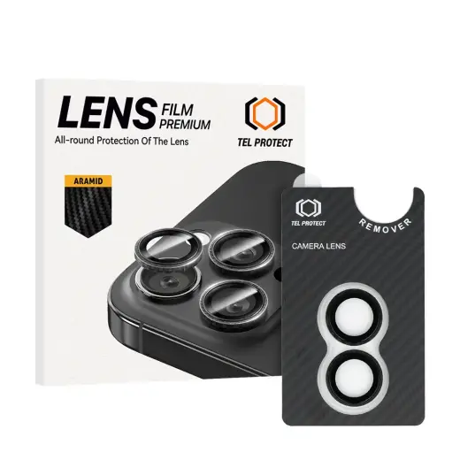 Tempered glass Tel Protect 3D Lens Aramid Series on camera for Iphone 17 (lens 2 pieces)