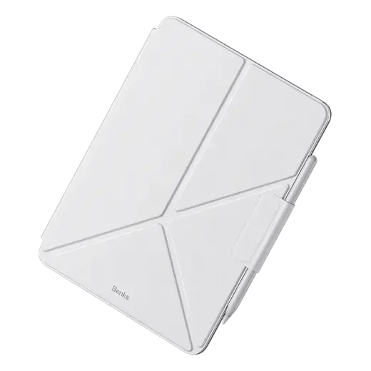 Benks Magnetic Multi-Fold Protective Case for Ipad Pro 13 2024 white