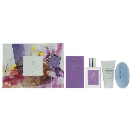 Set Acca Kappa: Wisteria, Eau De Parfum, For Women, 100 ml + Wisteria, Hydrating, Hand Cream, Jasmine, 75 ml + Wisteria, Scented Soap Bar , 150 g