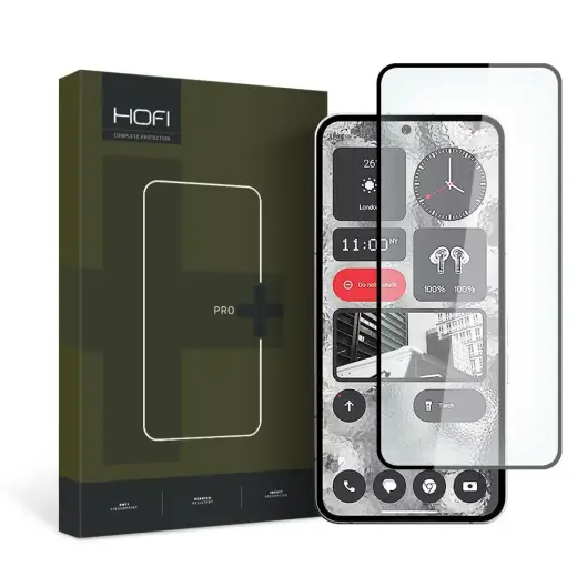 HOFI GLASS PRO+ NOTHING PHONE 2 ЧЕРНОЕ ЗАКАЛЕННОЕ СТЕКЛО