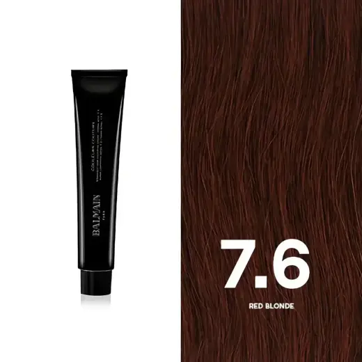 Balmain Professionnel, Couleurs Couture, Permanent Hair Dye, 7.6 Red Blonde, 60 ml