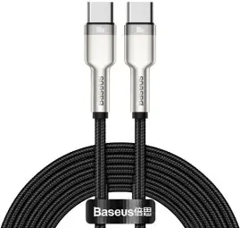 Baseus Cafule Series datu pārraides un uzlādes vads | USB-C uz USB-C | 100W | 2m | melns