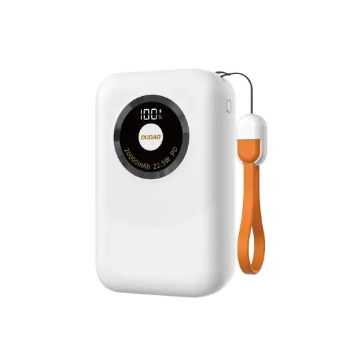 Ārējais akumulators Dudao K21Pro Mini 20000mAh 22.5W - balts